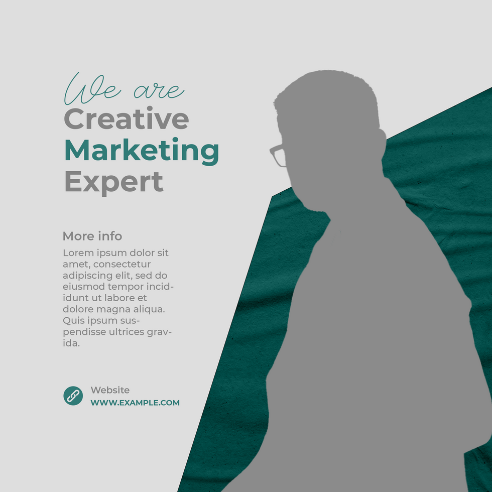 Marketing agency social media post banner template psd
