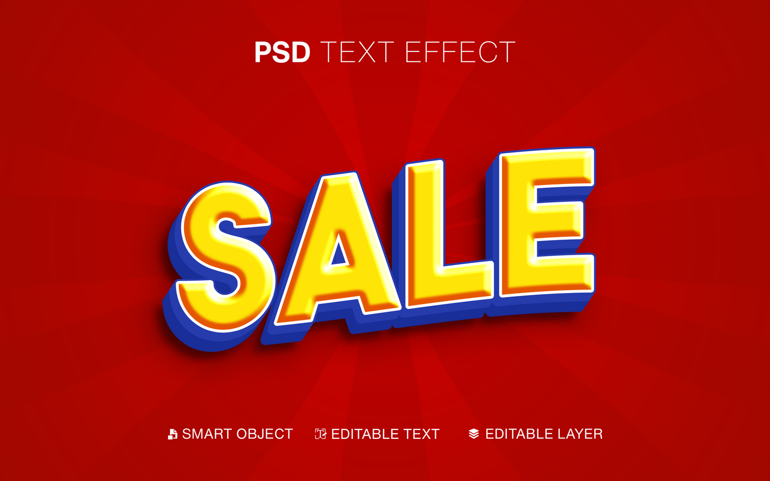 Editable Text Effect Sale psd