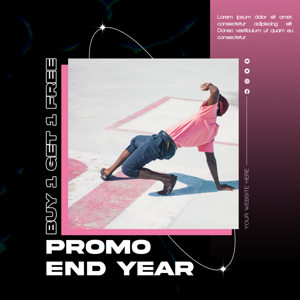 Social Media Template for Holiday Sale Promotion psd