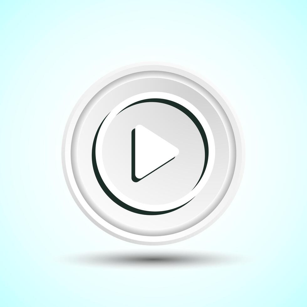 Play Icon Button Design Illustration. vector