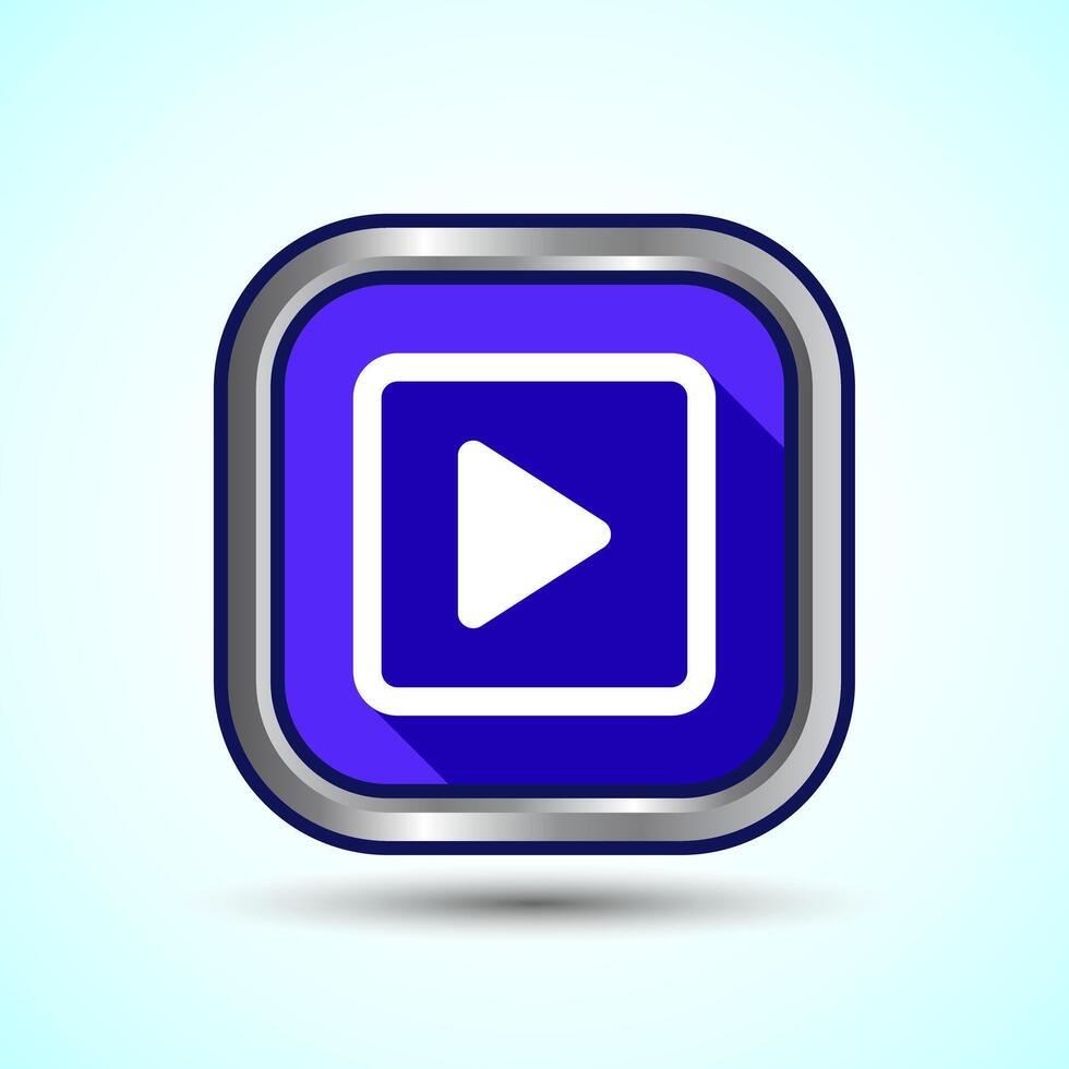 Play Icon Button Design Illustration. vector