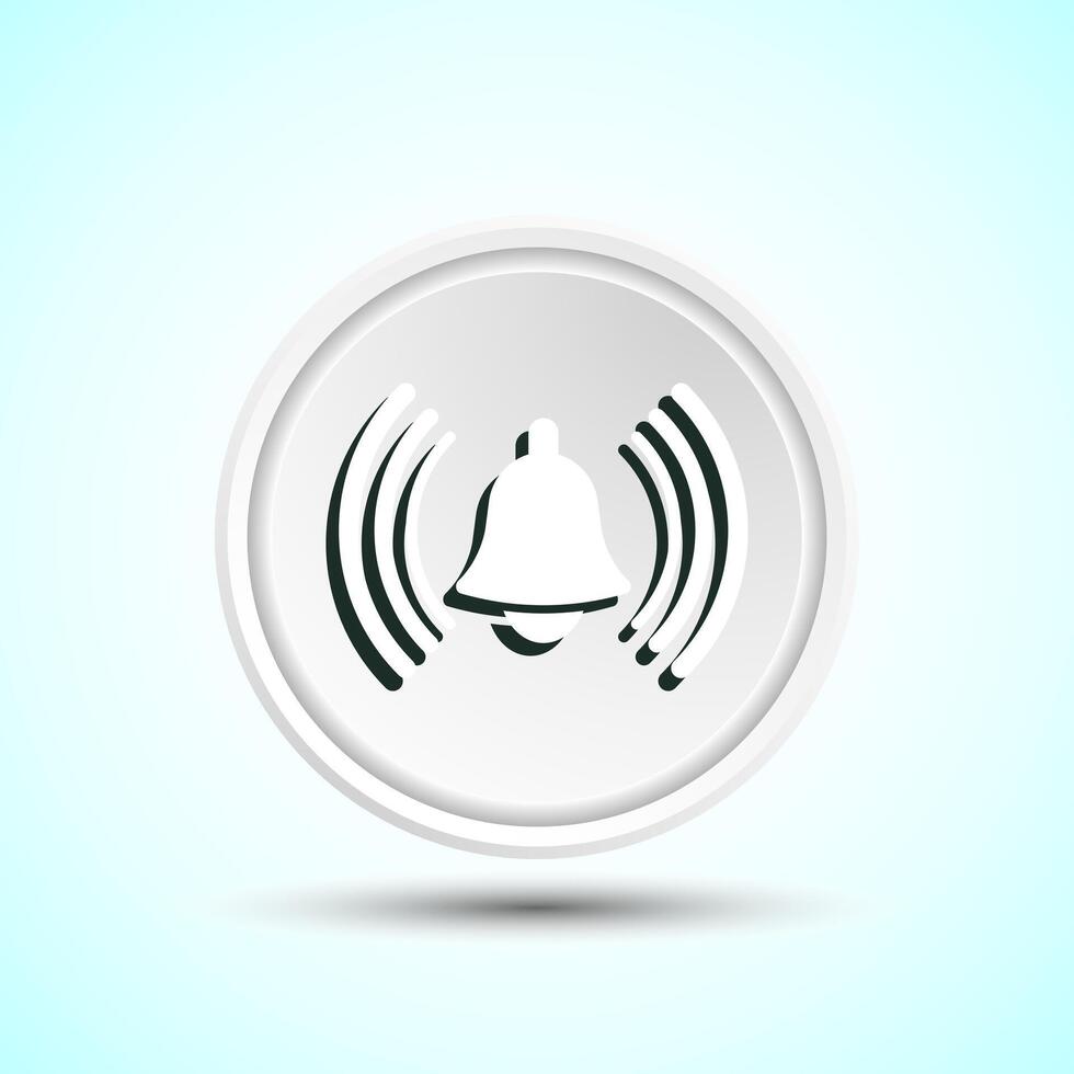 Alarm Symbol Notification Bell Icon Button Design Illustration vector