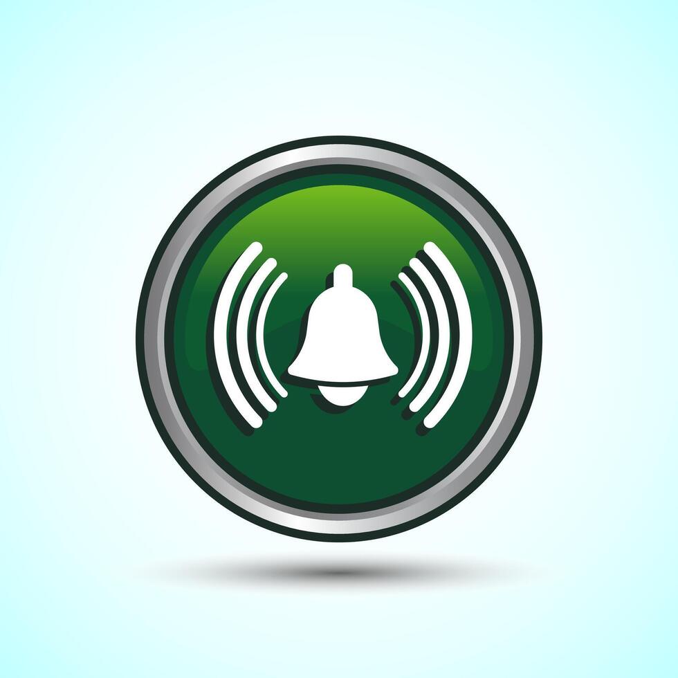 Alarm Symbol Notification Bell Icon Button Design Illustration vector