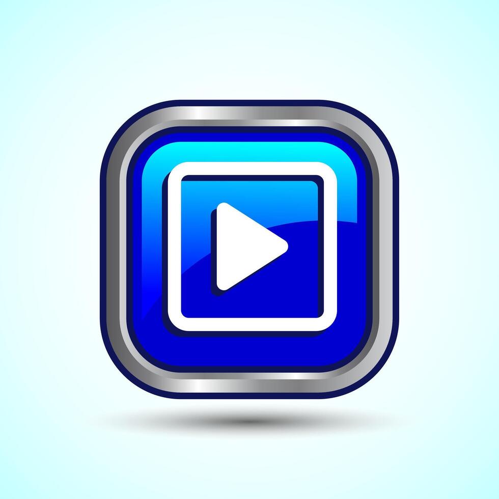 Play Icon Button Design Illustration. vector