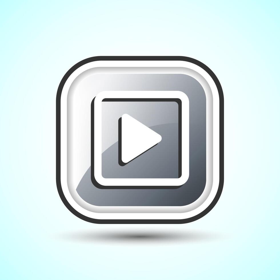 Play Icon Button Design Illustration. vector