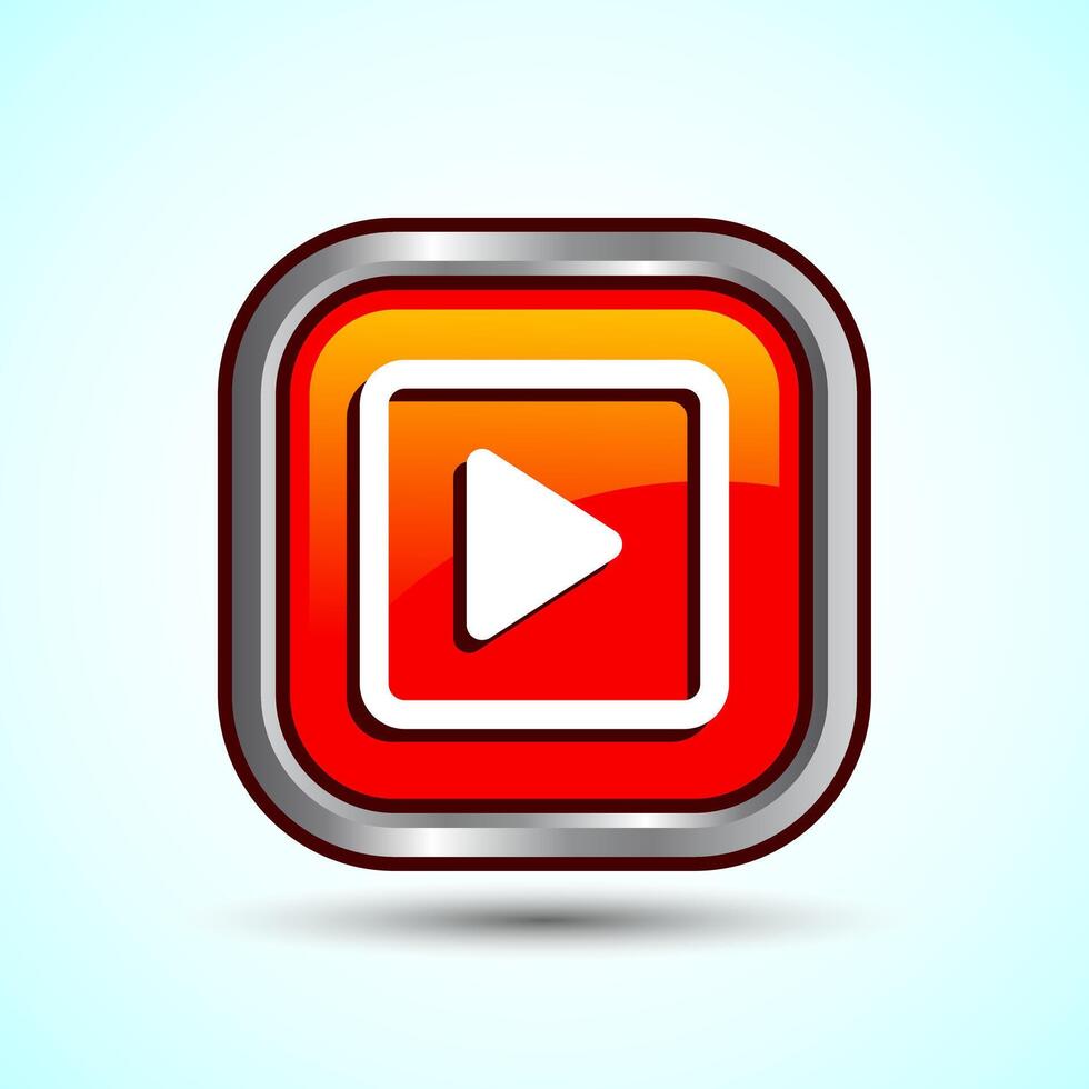 Play Icon Button Design Illustration. vector