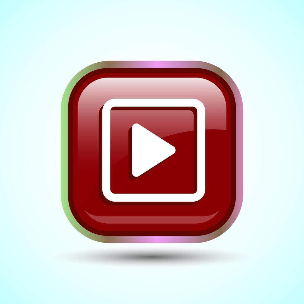 Play Icon Button Design Illustration. vector