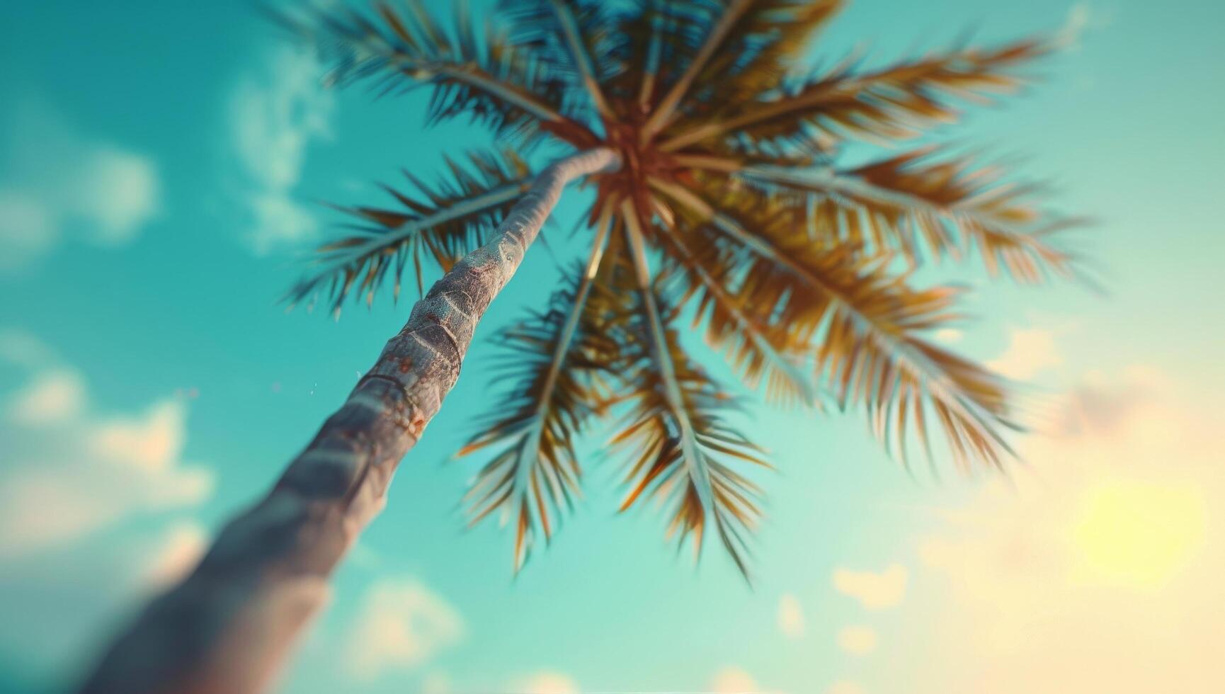 Palm Trees at Sunset photo