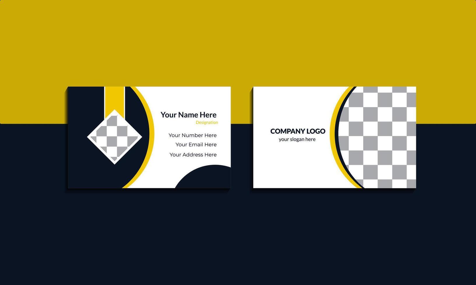 Modern business card template. Business card layout. vector