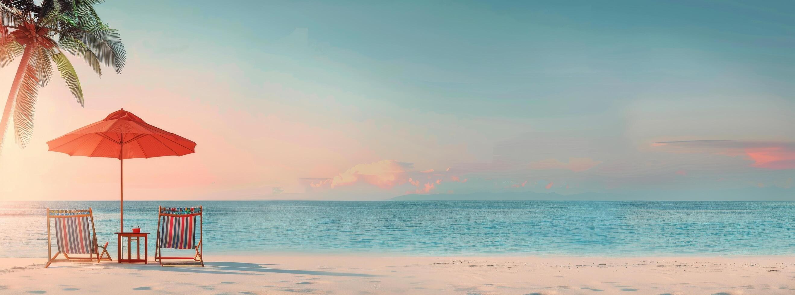 Tropical Beach Sunset photo