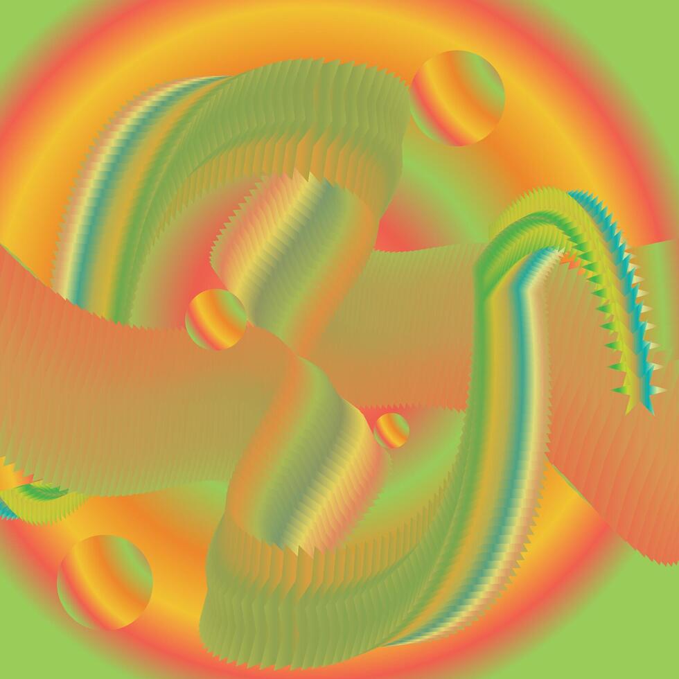 Abstract colorful motion 3d fluid wave background vector