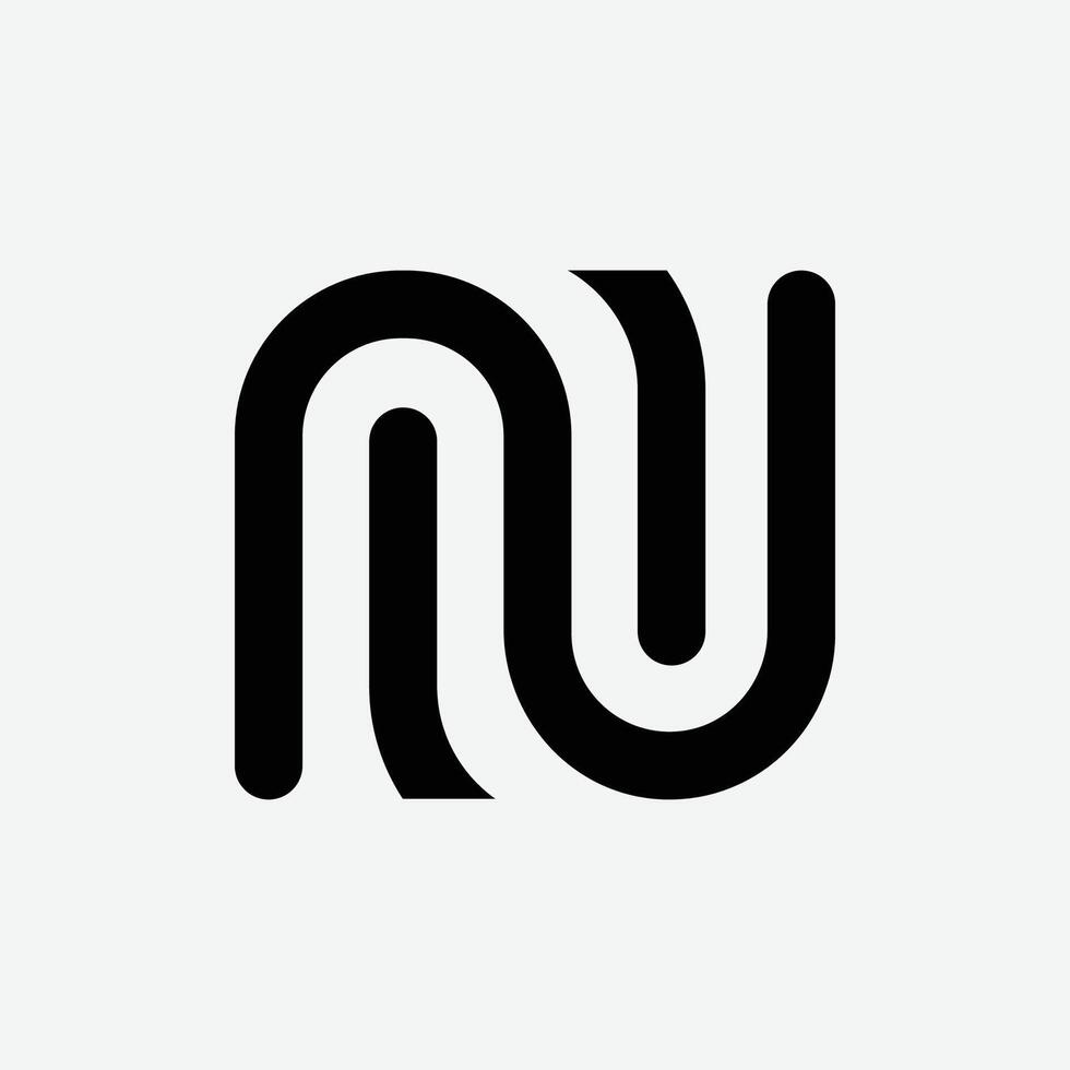 Letter Mw modern initial creative shape logo vector