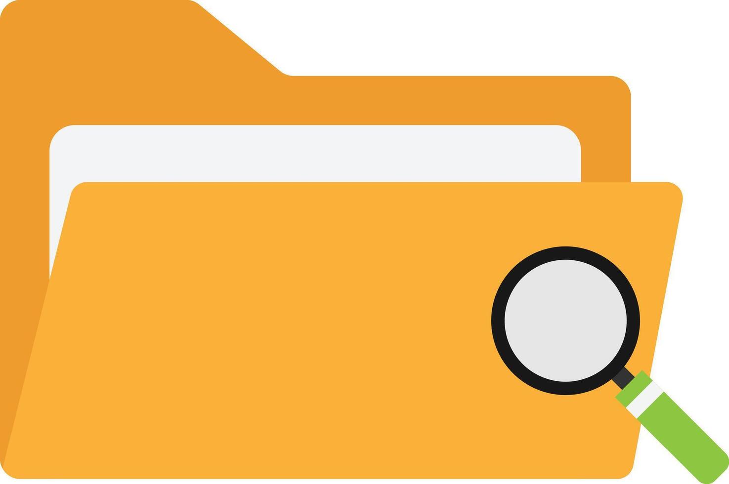 Folder File Zoom vector