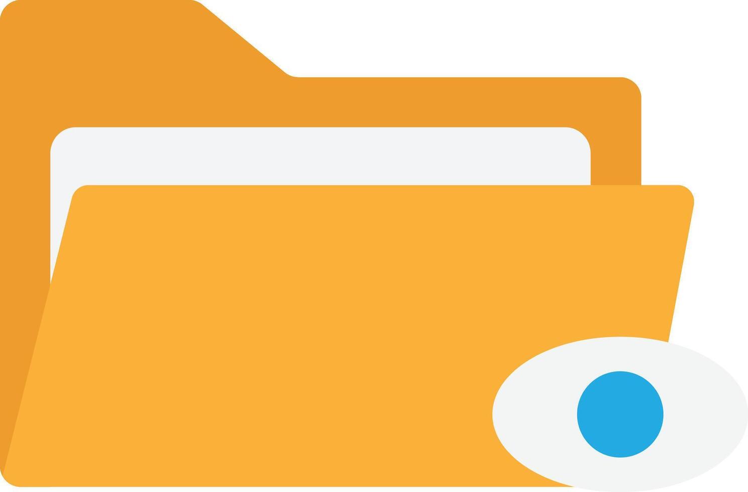 Folder File Eye vector