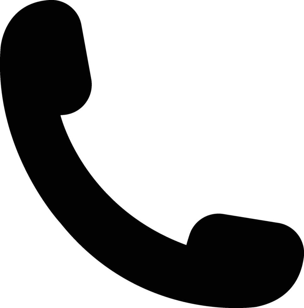 Phone Black Solid Icon vector