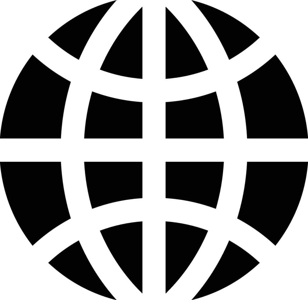 Website Black Solid Icon vector