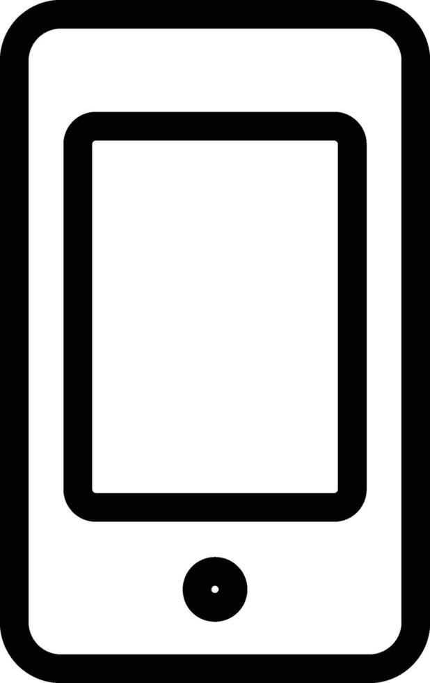 Smartphone Black Outline Icon vector