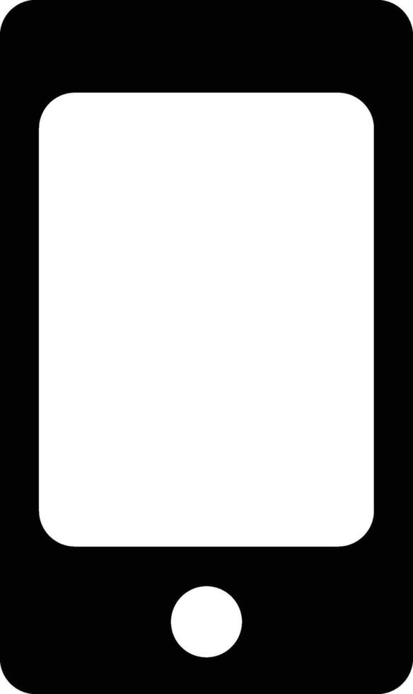 Smartphone Black Solid Icon vector