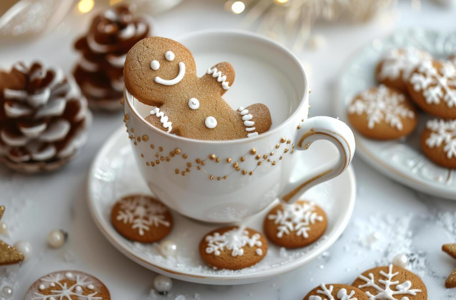 Gingerbread Man in Mug photo