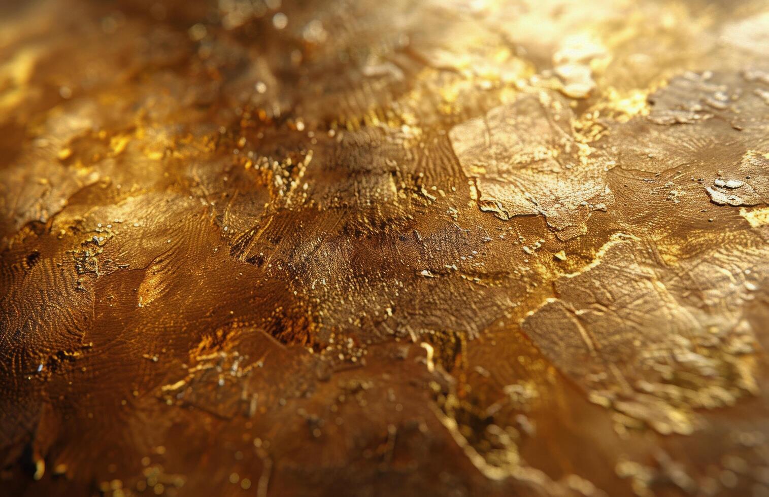 Close-Up View of Shiny Gold Leaf Texture photo