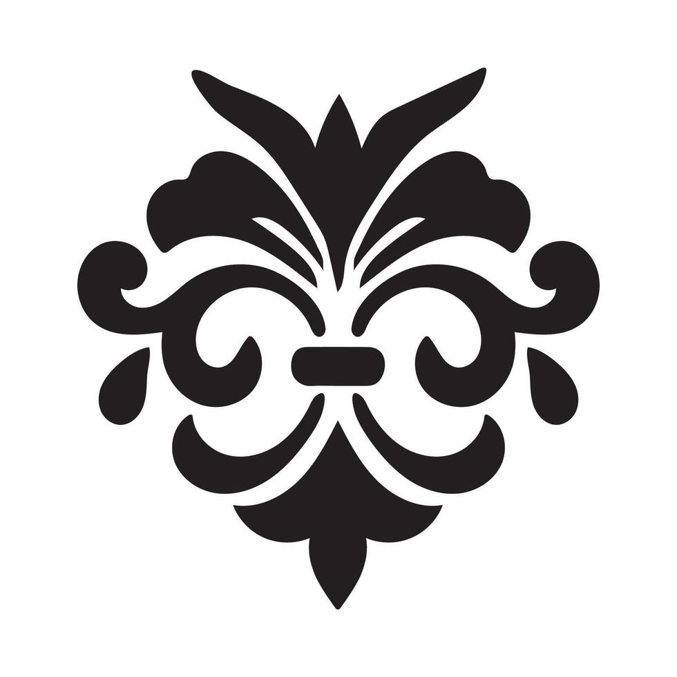 a black and white logo of a flower vector