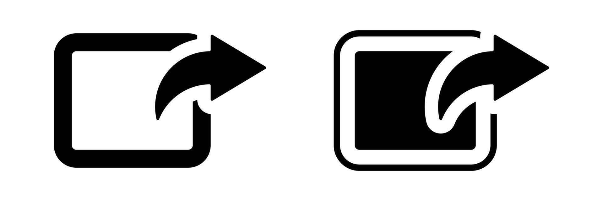 link icon, share link, external link. design for web UI. vector