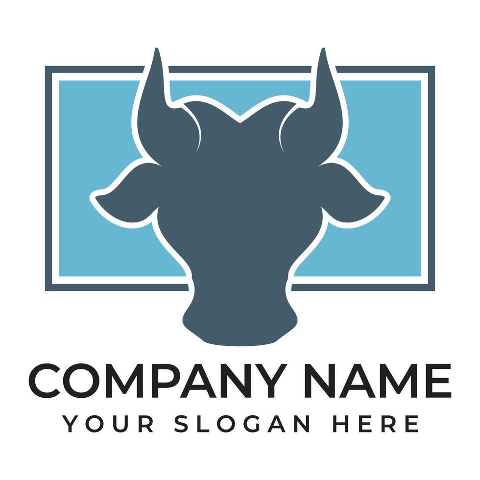 Cow Logo Template icon vector