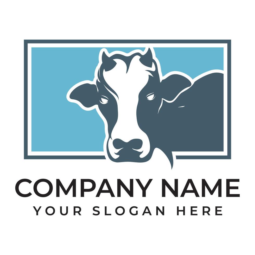 Cow Logo Template icon vector