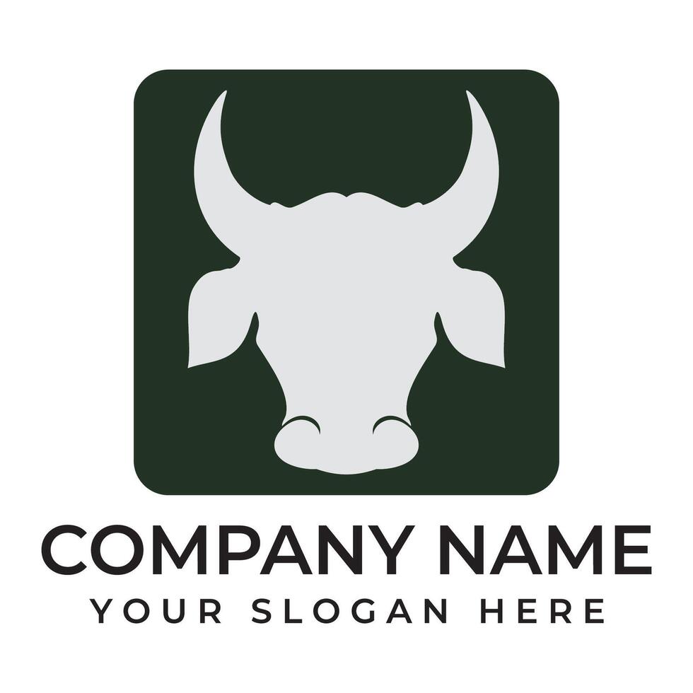 Cow Logo Template icon vector