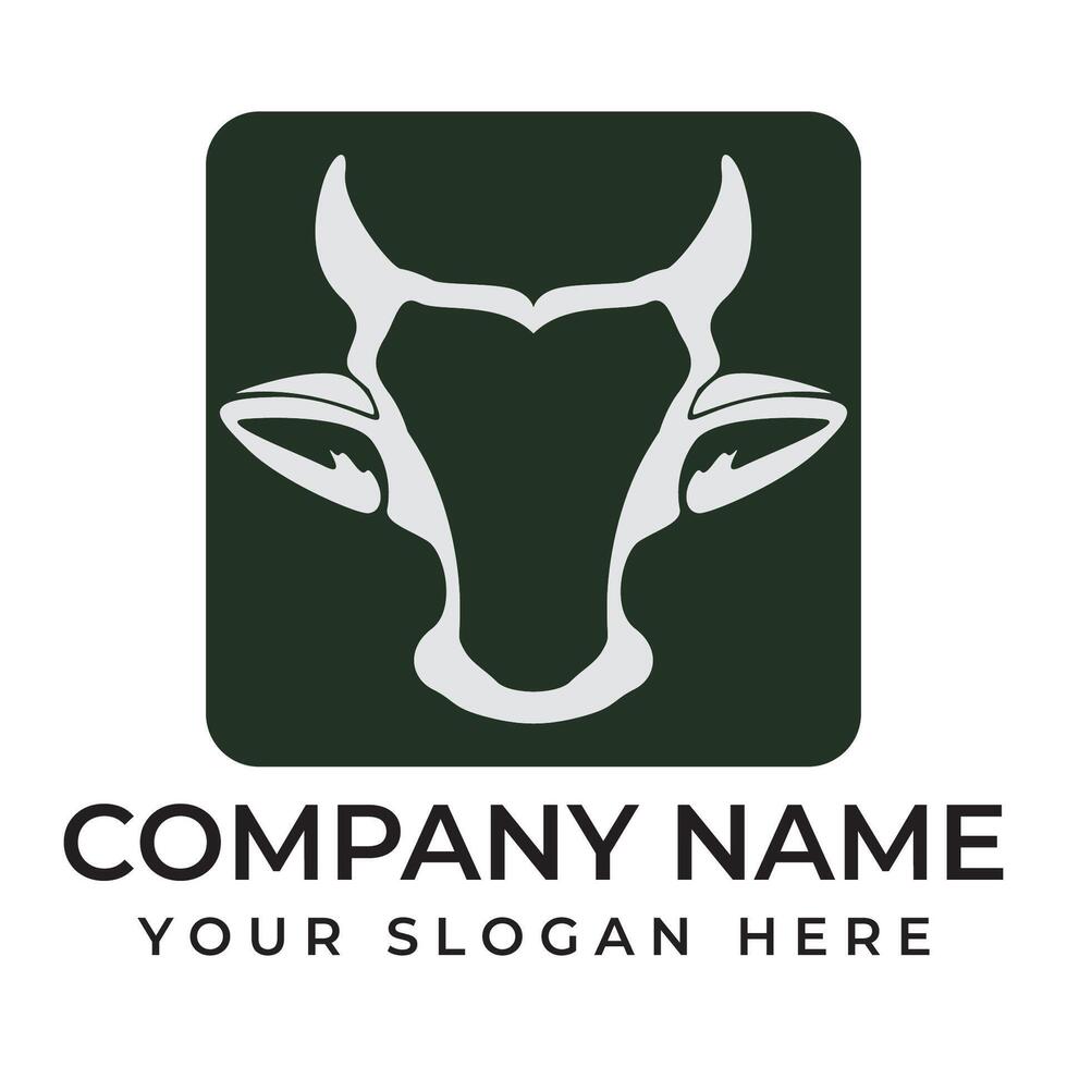 Cow Logo Template icon vector