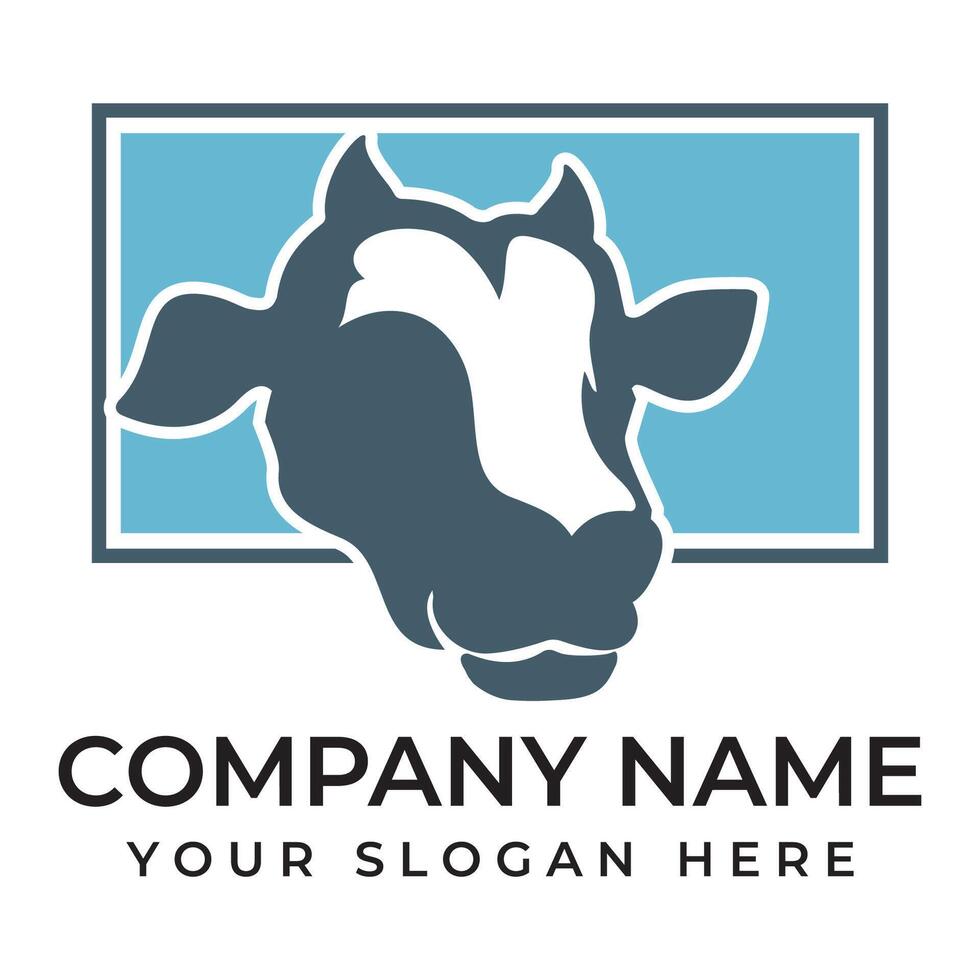 Cow Logo Template icon vector
