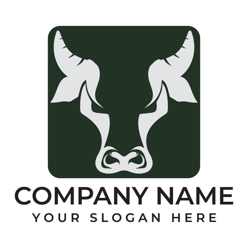 Cow Logo Template icon vector