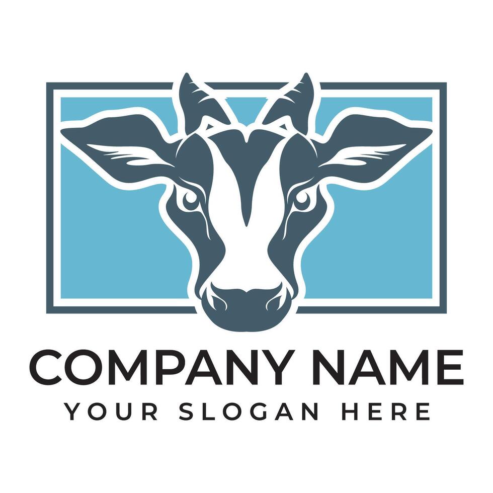 Cow Logo Template icon vector