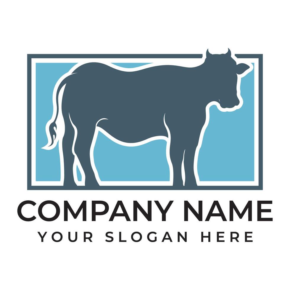 Cow Logo Template icon vector