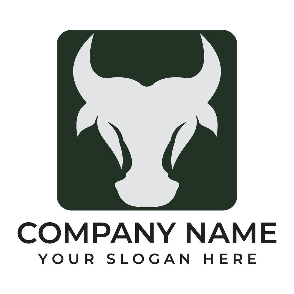 Cow Logo Template icon vector