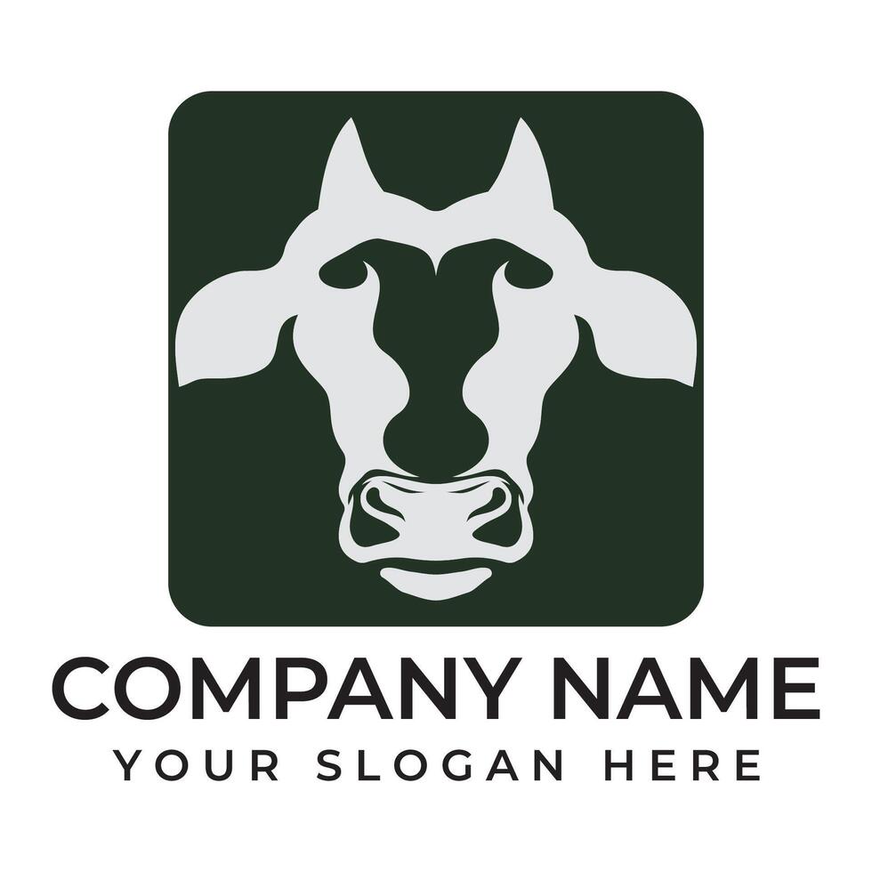 Cow Logo Template icon vector