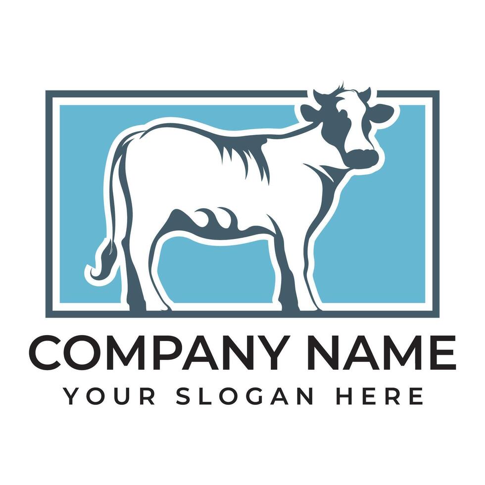 Cow Logo Template icon vector