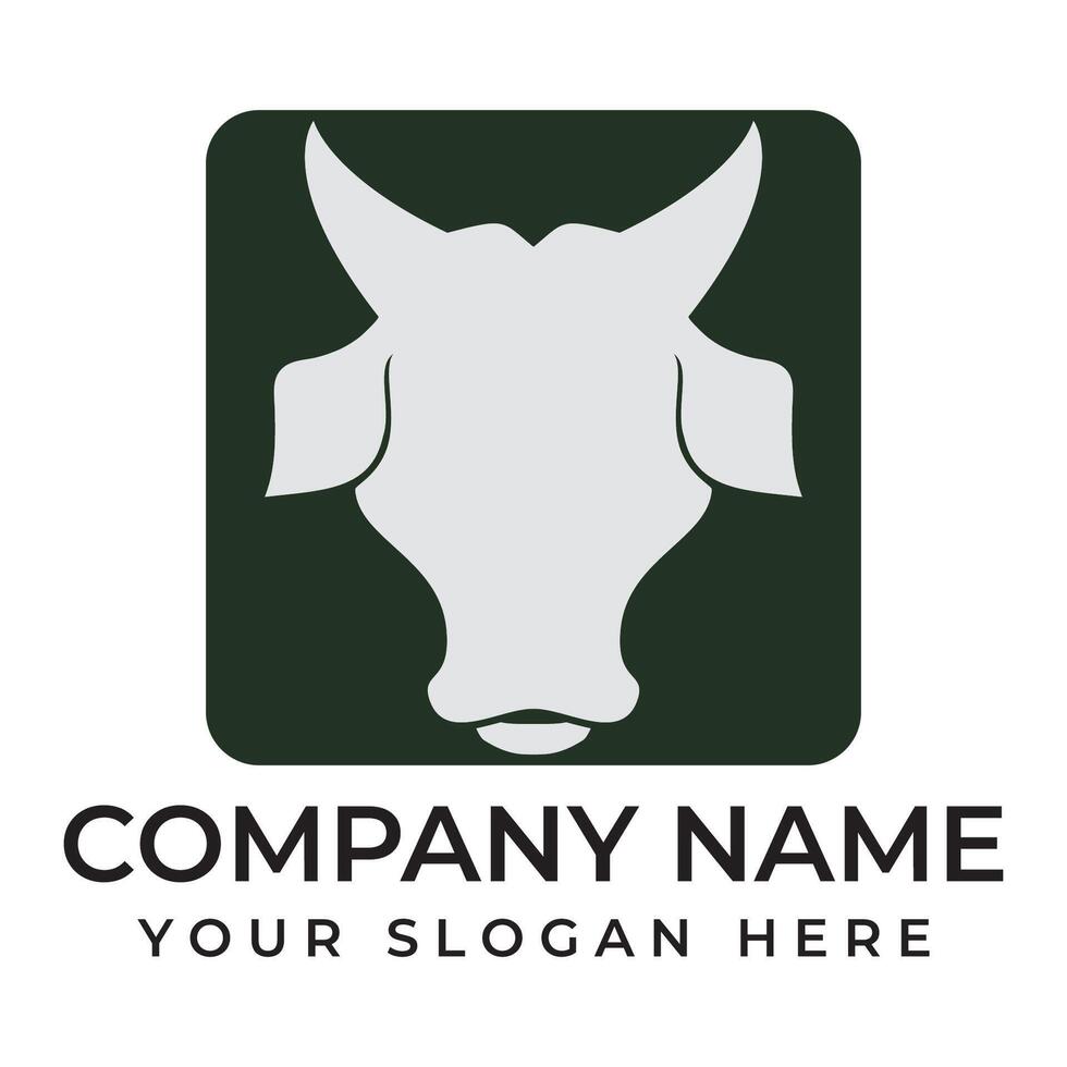 Cow Logo Template icon vector