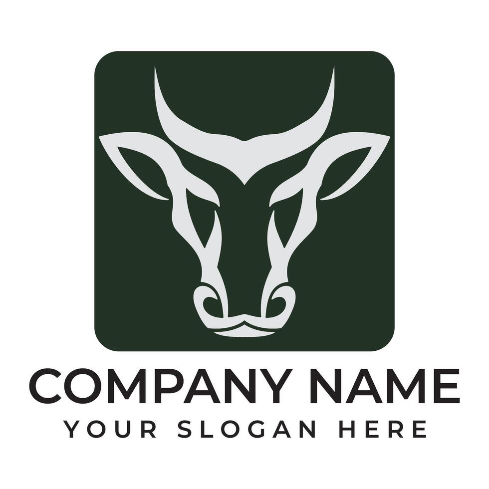 Cow Logo Template icon vector