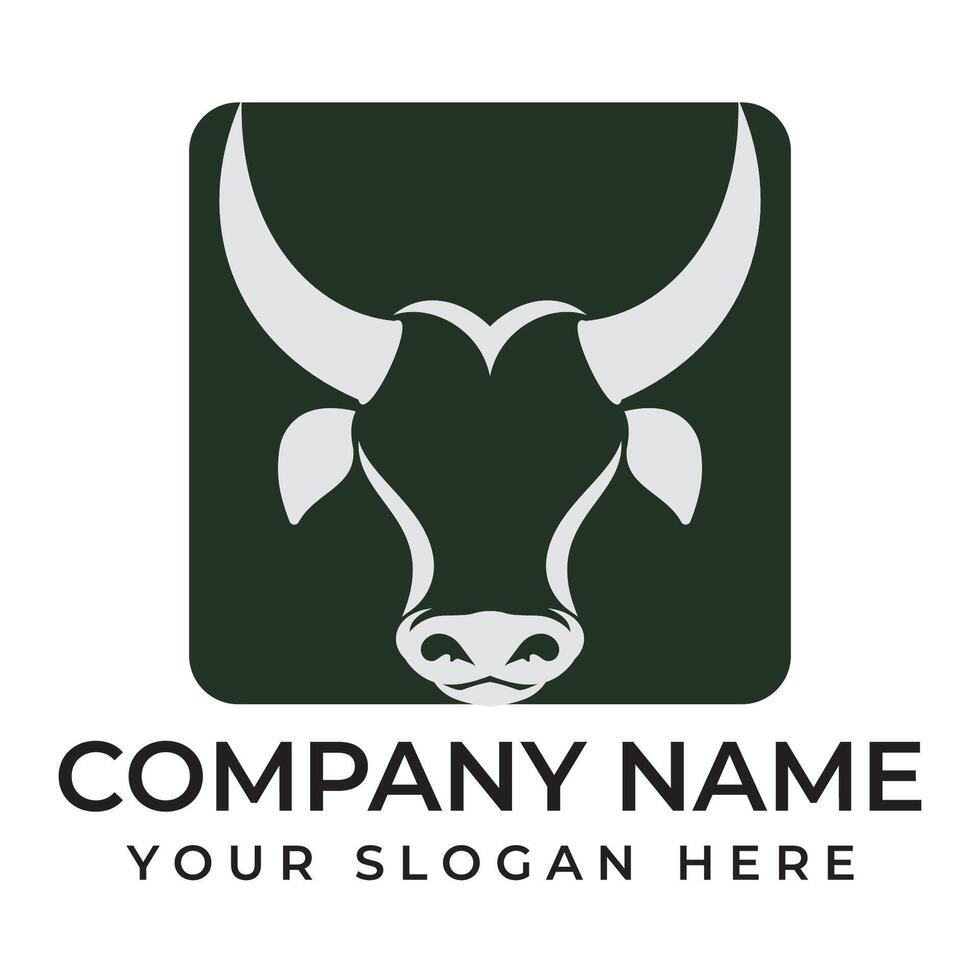 Cow Logo Template icon vector
