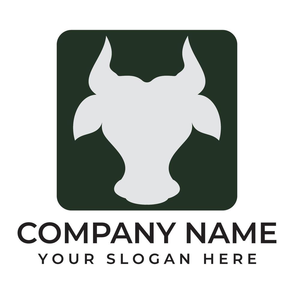 Cow Logo Template icon vector