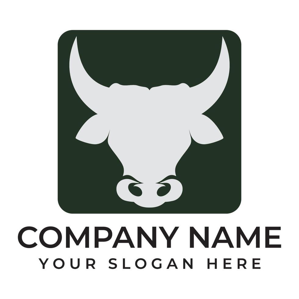 Cow Logo Template icon vector