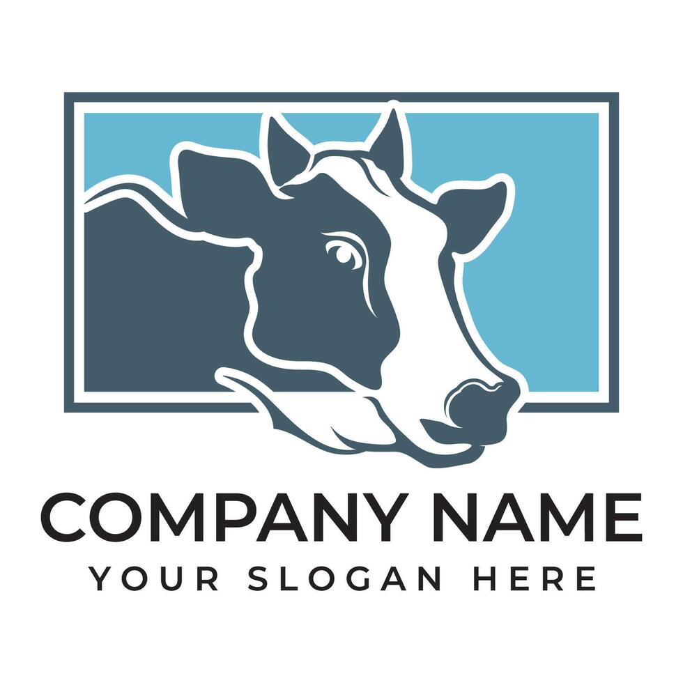 Cow Logo Template icon vector