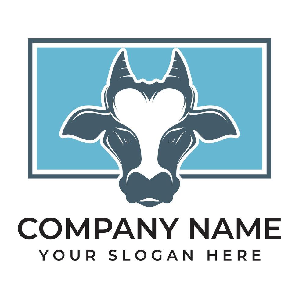 Cow Logo Template icon vector
