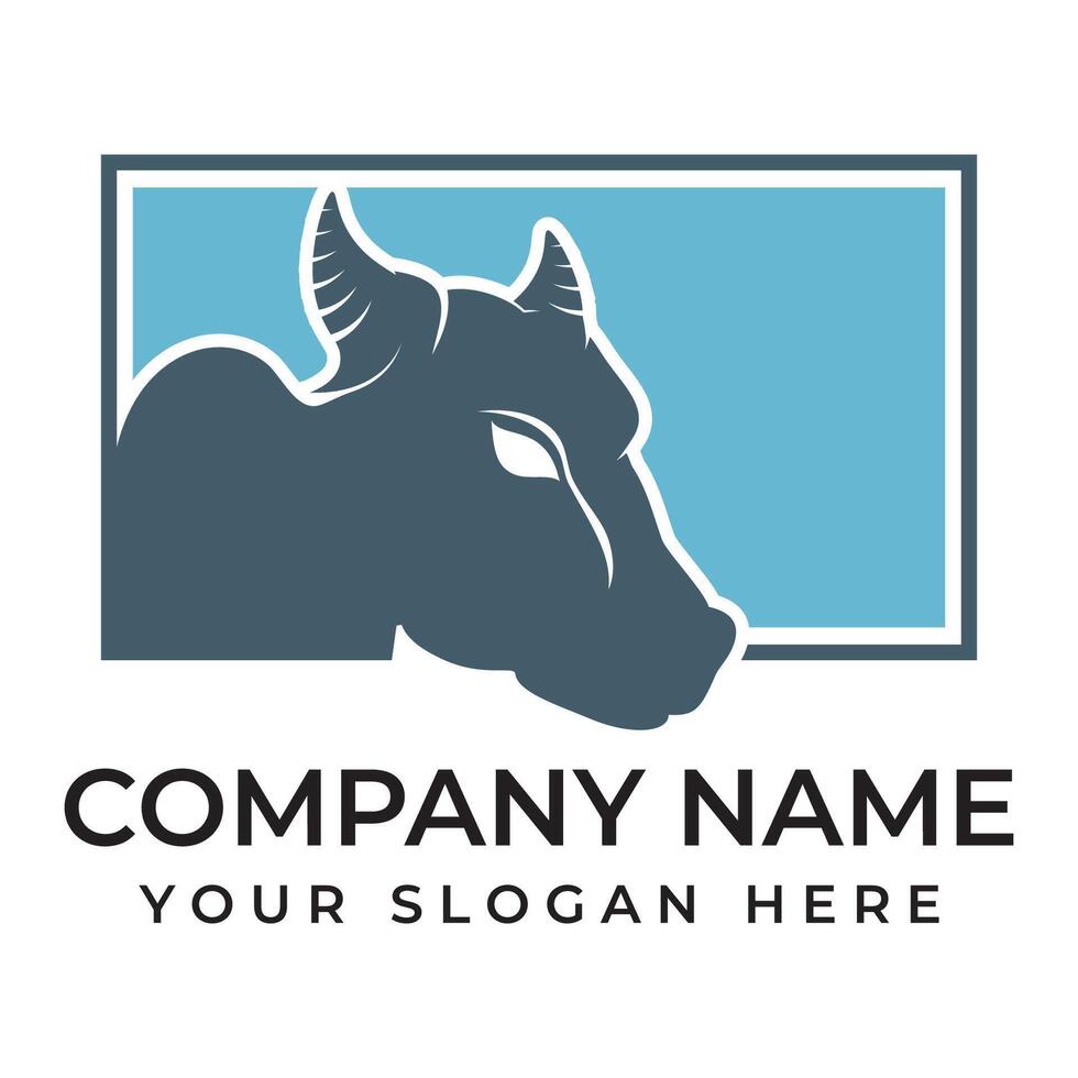 Cow Logo Template icon vector