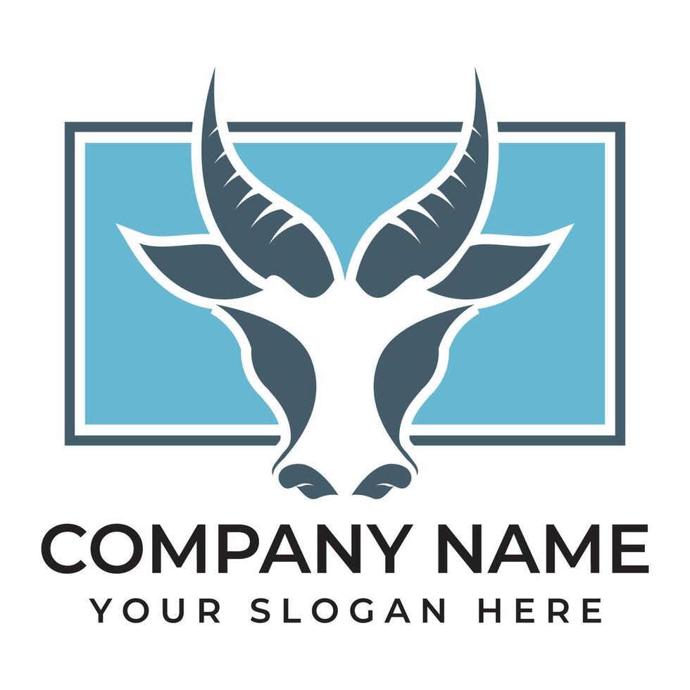 Cow Logo Template icon vector