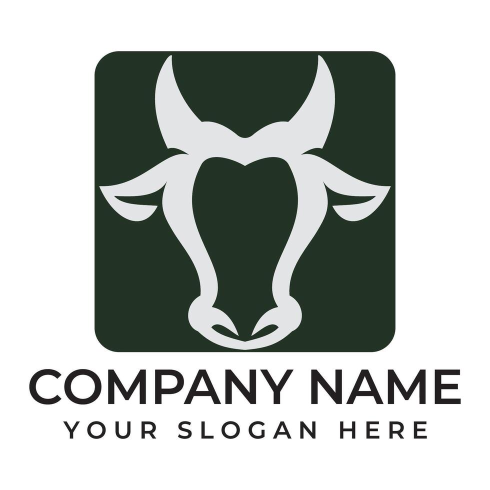 Cow Logo Template icon vector