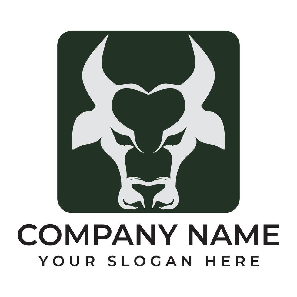 Cow Logo Template icon vector
