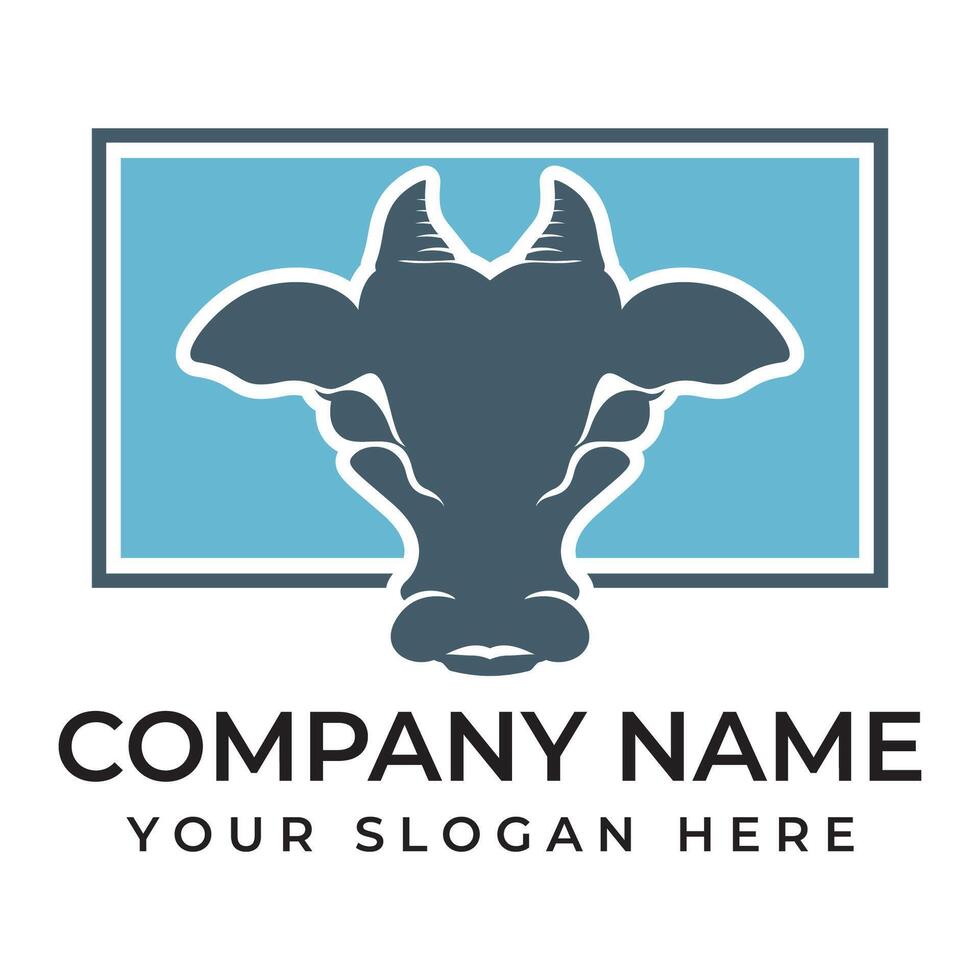 Cow Logo Template icon vector