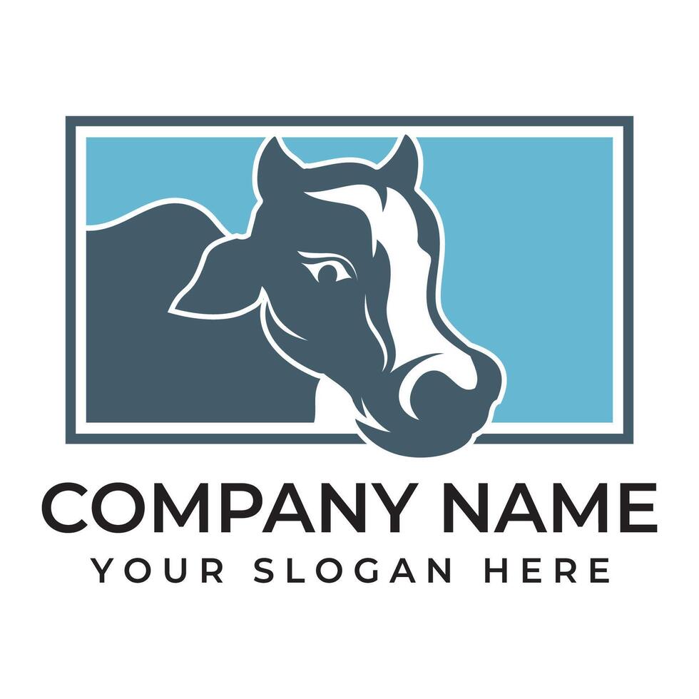 Cow Logo Template icon vector